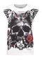 Camiseta Ellus 2ND Floor Basic Skull Owl Loose Fit Branca - Marca 2ND Floor