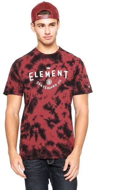 Camiseta Element Skate Co Bordô - Marca Element