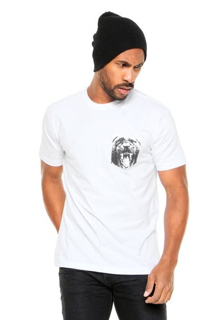 Camiseta Blunt Panther Pocket Branco - Marca Blunt