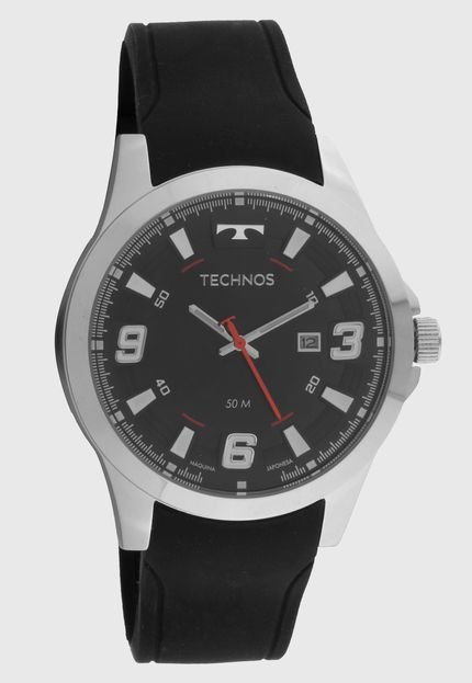 Relógio Technos 2115MXS/2P Preto/Prata - Marca Technos 
