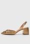 Peep Toe Luiza Barcelos Pedraria Dourado - Marca Luiza Barcelos