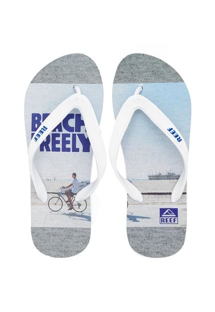 Chinelo Reef Switchfoot Bf Picture Branco - Marca Reef