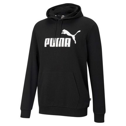 Moletom Puma Canguru Ess Big Logo Masculino Black - Marca Puma