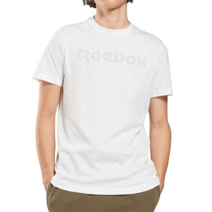 Camiseta Reebok Big Logo Linear Masculina Branco - Marca Reebok