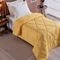 Edredom Solteiro Unique Dupla Face 200 Fios 1 Peça Amarelo - Marca Casa Modelo Enxovais