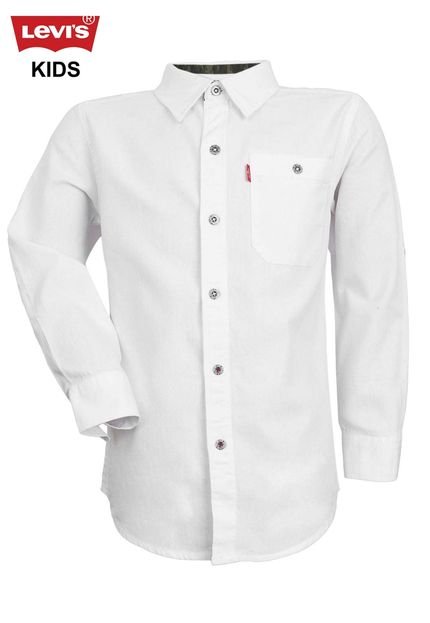 Camisa Levi's Kids Botões Branca - Marca Levis