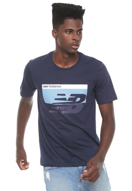 Camiseta New Balance Breaker Azul-marinho - Marca New Balance