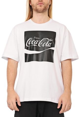 Camiseta Coca-Cola Jeans Aroma Branca