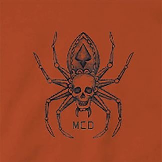 Camiseta MCD Aranha Caveira WT23 Masculina Laranja Andino