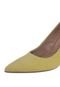 Scarpin Mixage Bico Fino Amarelo - Marca Mixage