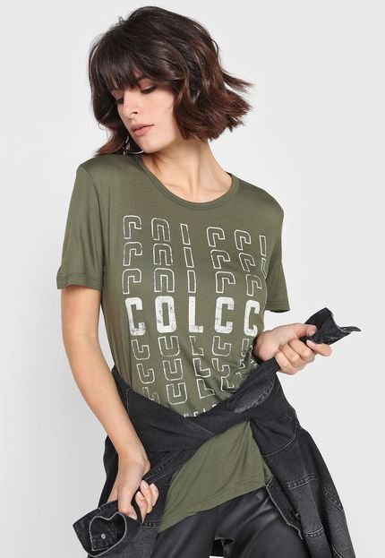 Camiseta Colcci Logo Verde - Marca Colcci