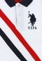 Camiseta U.S. Polo Menino Listrada Branca - Marca U.S. Polo