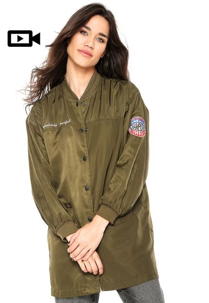 Jaqueta Bomber Anany Patches Verde - Marca Anany