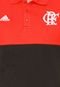Camisa Polo adidas 3S Flamengo Vermelha/Preta - Marca adidas Performance