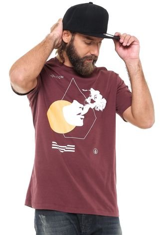 Camiseta Volcom Float Vinho