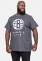 Camiseta NBA Plus Size Top Scorer Brooklyn Nets Preta Mescla - Marca NBA