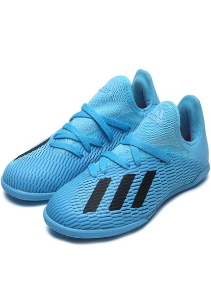 Chuteira Adidas Menino X 19 3 In Jr Azul - Marca adidas