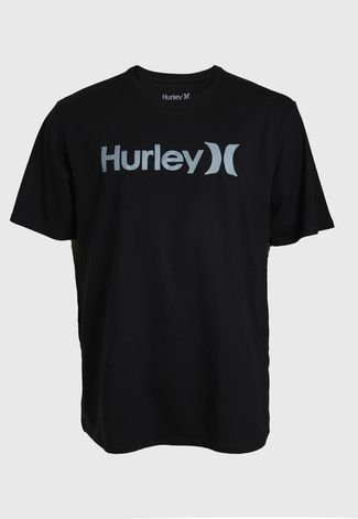 Camiseta Hurley O&O Plus Size Preta