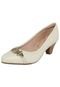 Scarpin Modare Fivela Metal Branco - Marca Modare