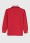 Camisa Polo Brandili Infantil Listras Vermelha - Marca Brandili