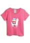 Camiseta Hering Kids Menina Lhama Rosa - Marca Hering Kids