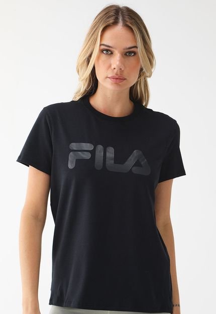 Camiseta Fila Reta Letter Premium Ii Preta - Marca Fila