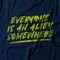 Camiseta Feminina Everyone Is An Alien - Azul Marinho - Marca Studio Geek 