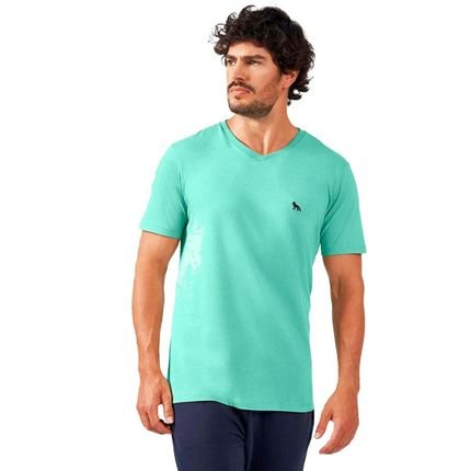Camiseta Acostamento Gola V IN23 Verde Masculino - Marca Acostamento