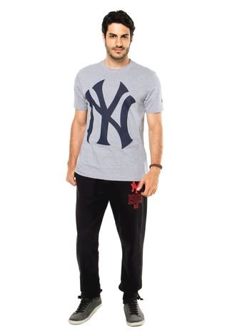 Camiseta New Era New York Yankees 10 Cinza