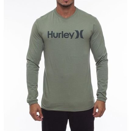 Camiseta Hurley Manga Longa O&O Solid WT23 Militar - Marca Hurley