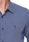 Camisa Aleatory Slim Listrada Azul - Marca Aleatory