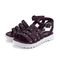 Sandália Infantil Bibi Tratorada Roxo Marsala com Tachas Flat Form II 28 - Marca Calçados Bibi
