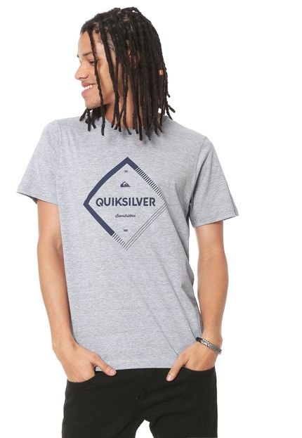 Camiseta Quiksilver Diamond Spiri Cinza - Marca Quiksilver