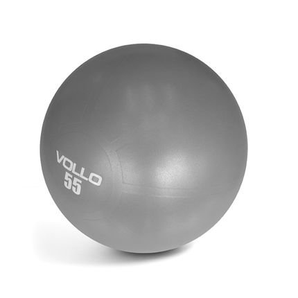 Menor preço em Bola Pilates Gym Ball Com Bomba 55cm VP1034 Vollo Cinza