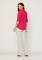 Camisa Viscose Color Block Pink Miss Joy 7142 - Marca MISS BY JOY