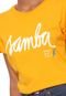 Camiseta Cantão Samba Amarela - Marca Cantão