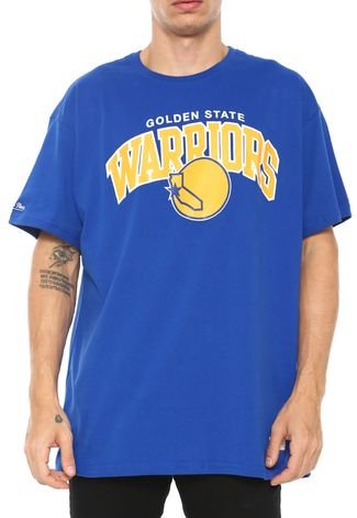 Camiseta Mitchell & Ness Golden State Warriors Azul
