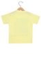 Camiseta Brandili Manga Curta Menino Amarelo - Marca Brandili