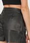 Short Colcci Resinado Preto - Marca Colcci