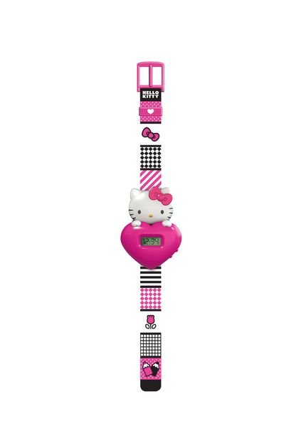 Relógio Digital Coração Hello Kitty Intek - Marca Intek