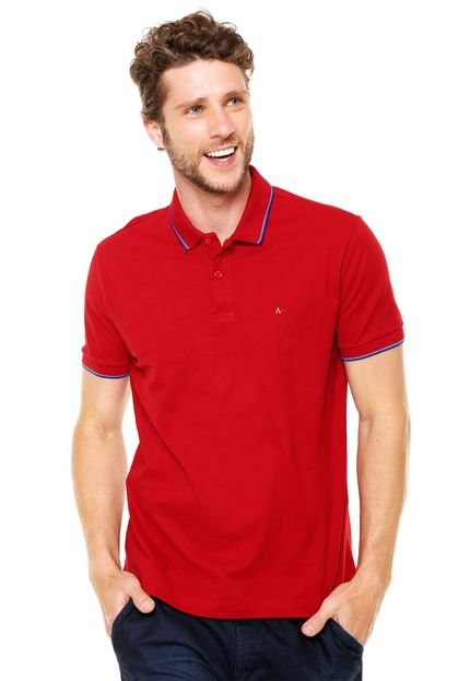 Camisa Polo Aramis Manga Curta Logo Vermelha - Marca Aramis