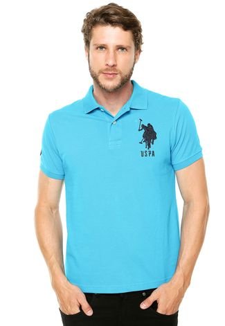 Camisa Polo U.S. Polo Classic Azul - Compre Agora