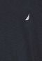 Camiseta Nautica Logo Azul - Marca Nautica