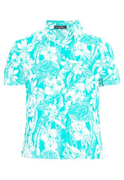 Camisa FiveBlu Hawaii Verde - Marca FiveBlu