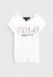 Blusa Polo Ralph Lauren Infantil Lettering Branco - Marca Polo Ralph Lauren
