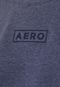 Blusa de Moletom Fechada Aeropostale Logo Bordado Azul - Marca Aeropostale