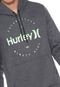 Moletom Flanelado Fechado Hurley Marker Grafite - Marca Hurley