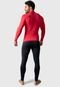 Camisa Térmica Adulto Masculina Segunda Pele Praia Surf Proteção Uv Esportiva 4 Estações Vermelho - Marca 4 Estações