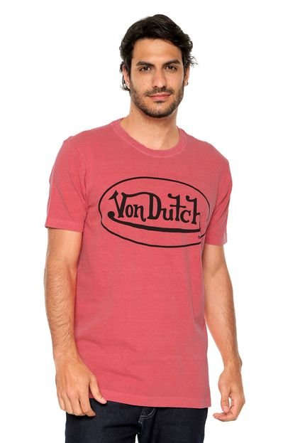 Camiseta Von Dutch  Logo Vermelha - Marca Von Dutch 