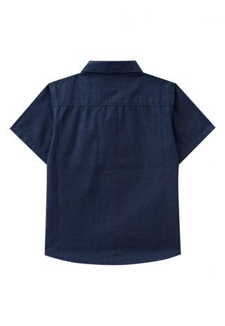 Camisa Manga Curta Milon Azul Marinho
